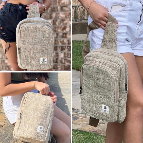 Pure Hemp Sling Bag - Picture 7 of 11